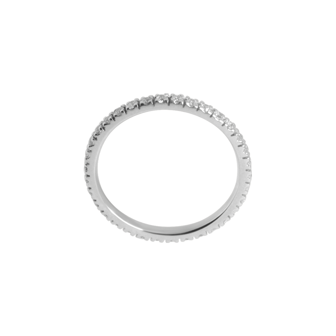 eternity oro bianco con diamanti ct 0,30