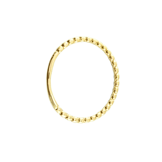 Anello fedina sfere in oro giallo 18 kt