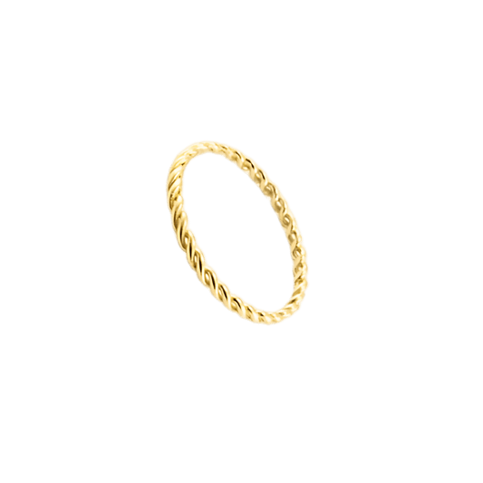 Anello in corda in oro giallo 18kt-1