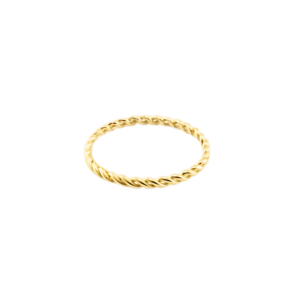 Anello in corda in oro giallo 18kt