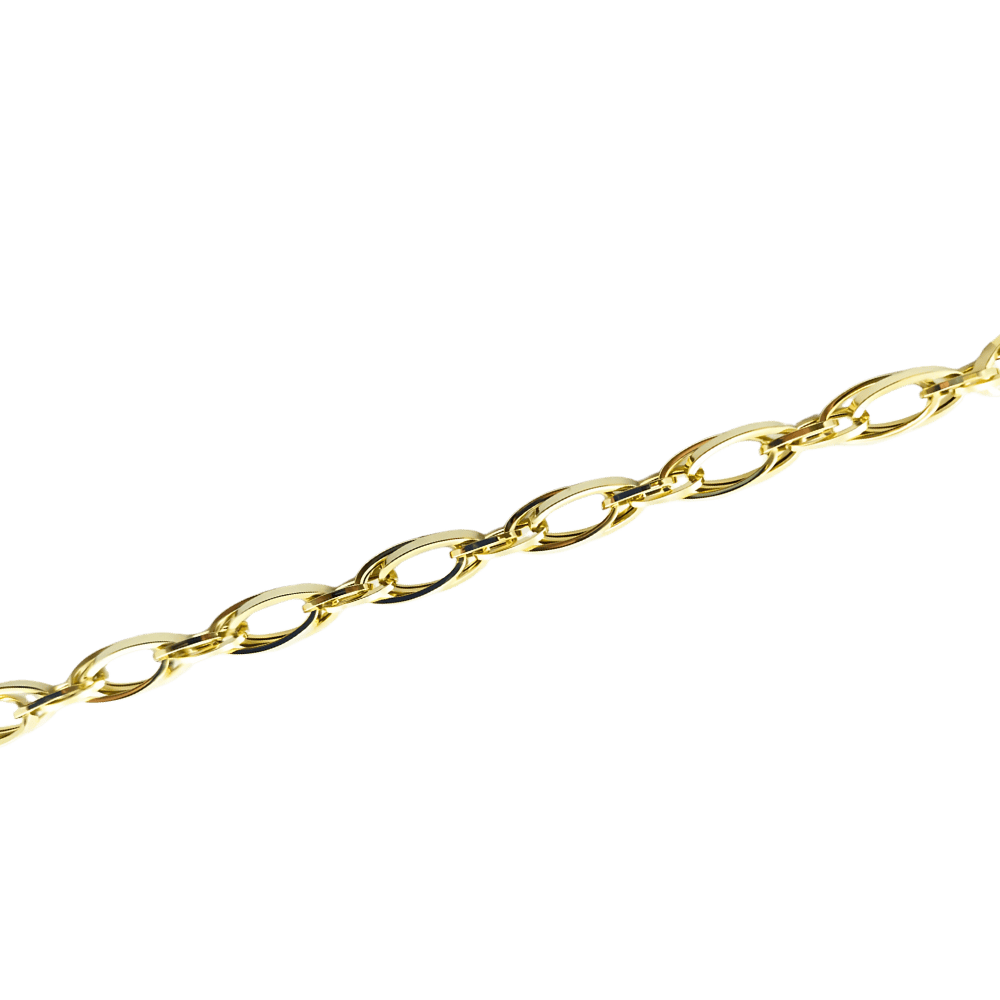 Bracciale maglia lunga in oro 9 kt