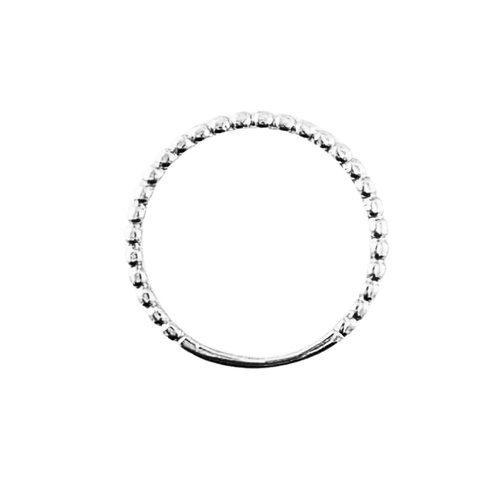 Anello sfere in oro bianco 18 kt