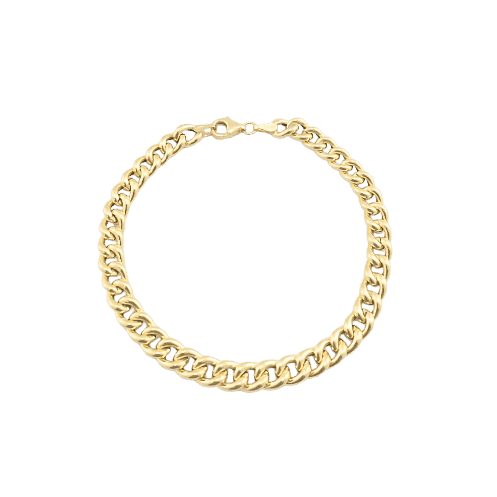 Bracciale catena grumetta in oro 18 kt