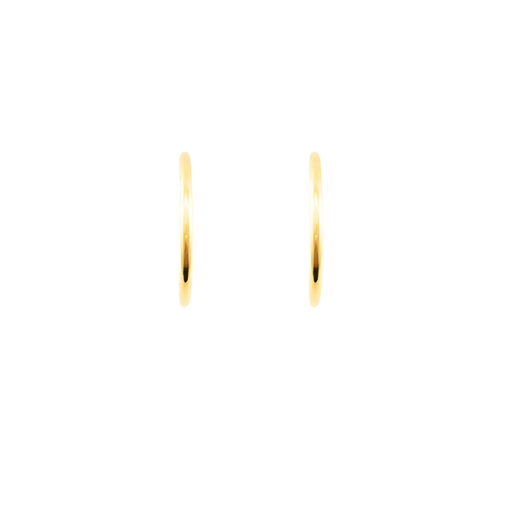 Orecchini a cerchio in oro 18 kt