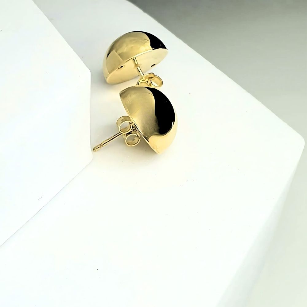 Orecchini design Button in argento 925