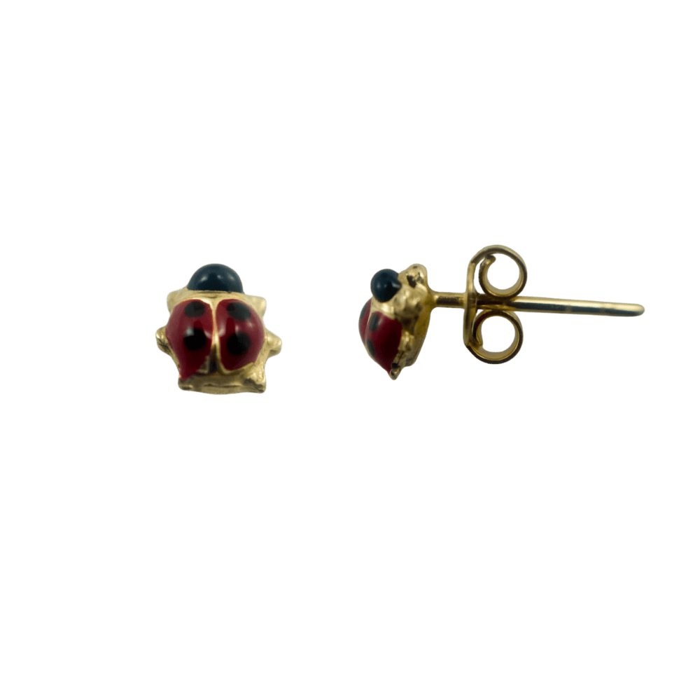 Orecchini coccinella in oro 9 kt-1