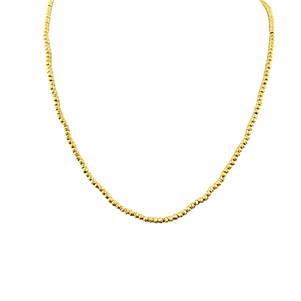 collana con palline in oro 9 kt
