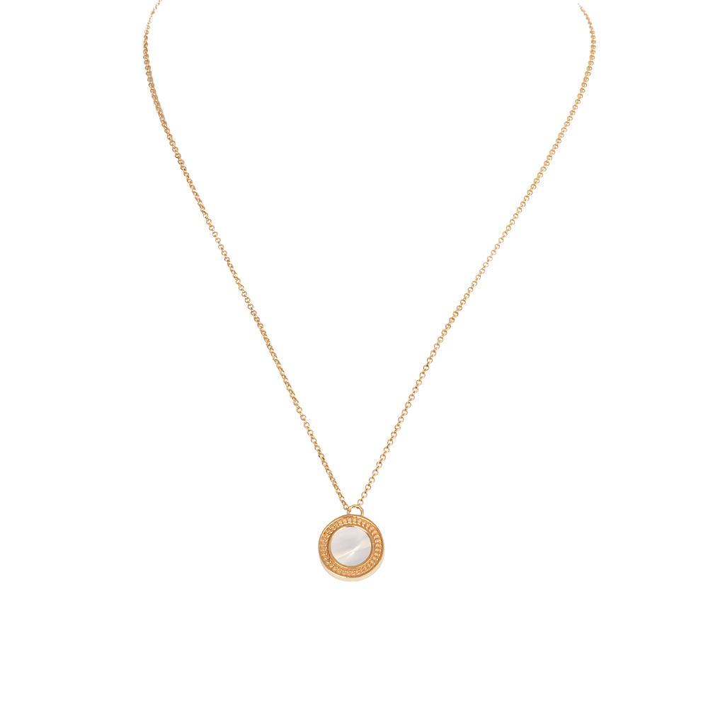 Shells design choker necklace in 925 silver with pendants