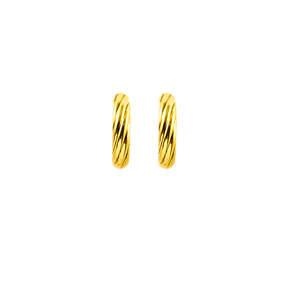 orecchini a cerchio argento 925 color oro