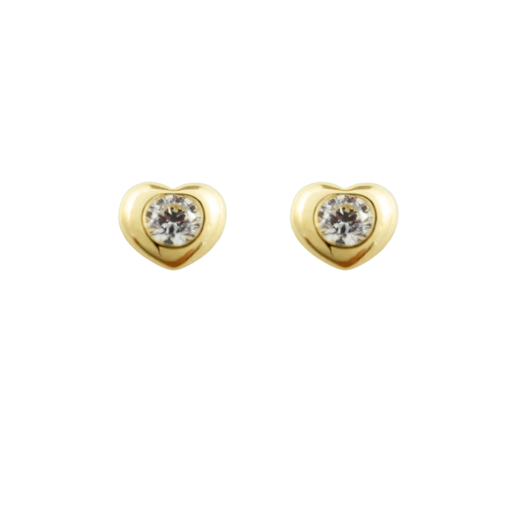 orecchini a cuore 9kt- color oro punto luce-1