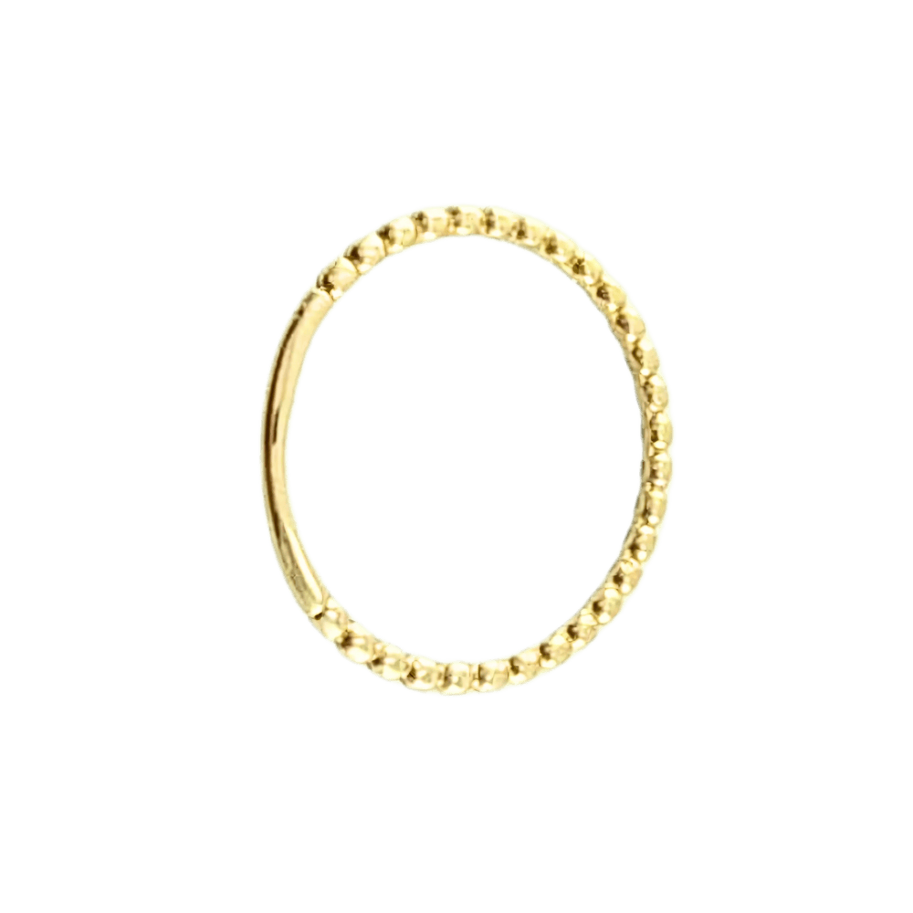 Anello fedina sfere in oro giallo 18 kt