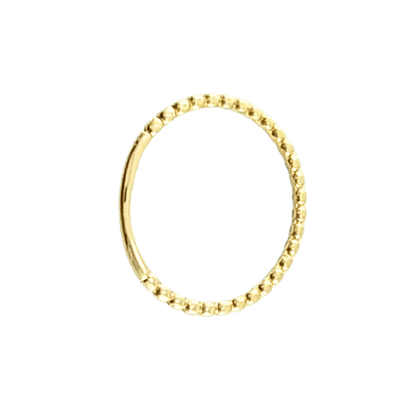 Anello fedina sfere in oro giallo 18 kt