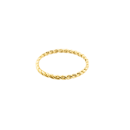 Anello in corda in oro giallo 18kt