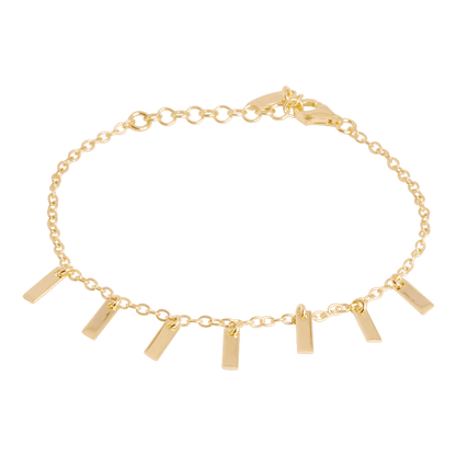 Metallelemente Design Armband in 925 Silber