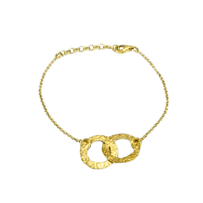 Bracciale cerchi battuti in argento 925