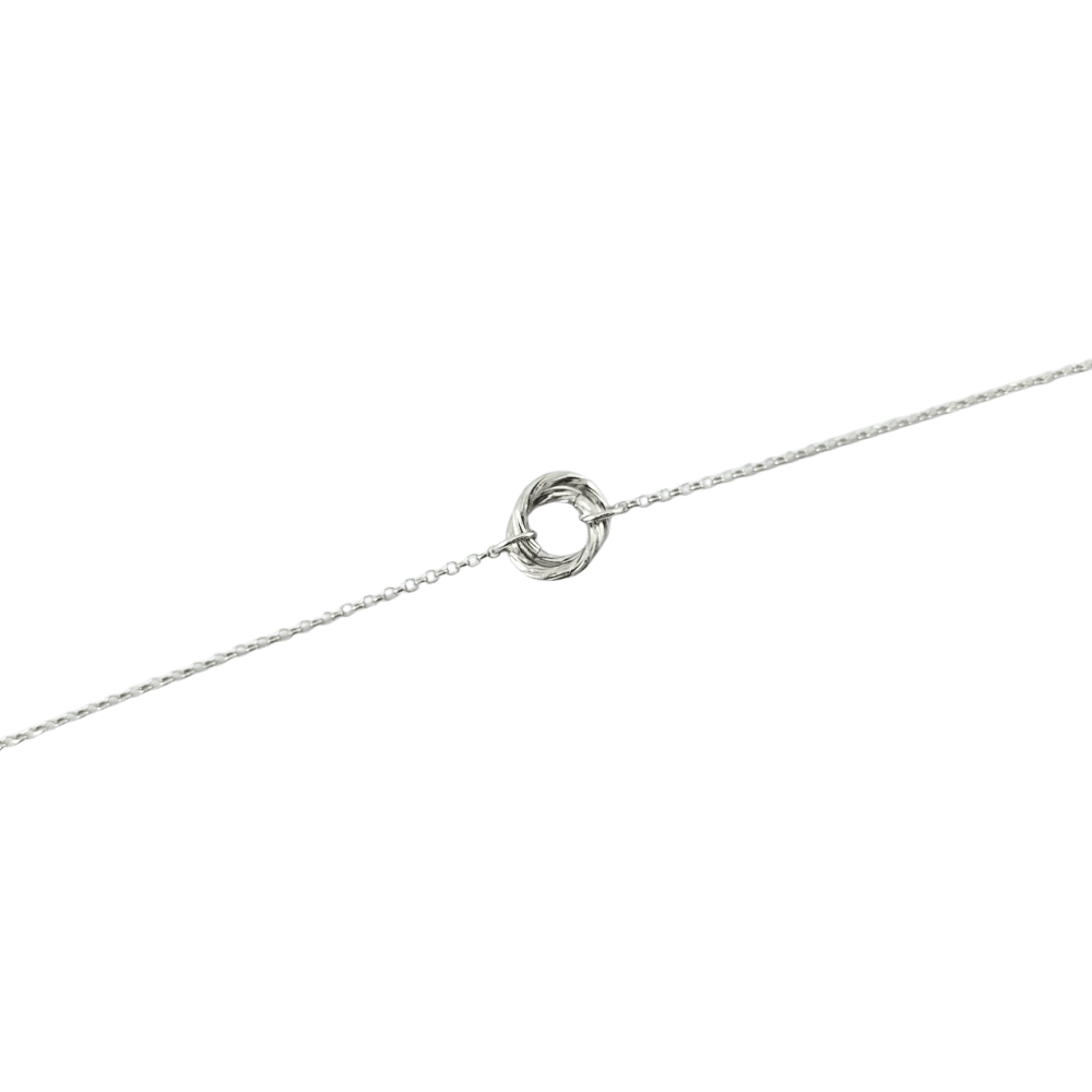 Bracciale cerchi intrecciati in argento 925-1