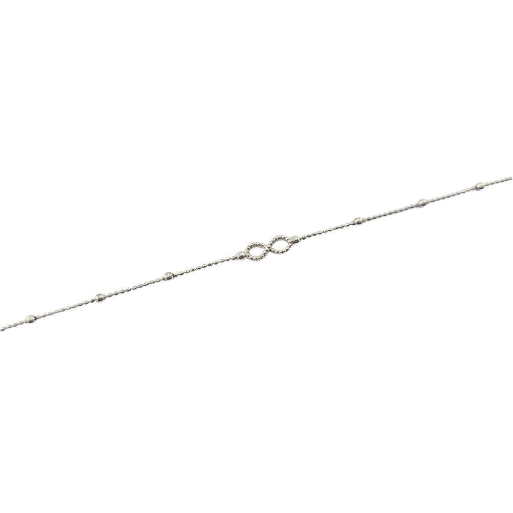 Bracciale infinity design in argento 925-1-dettaglio