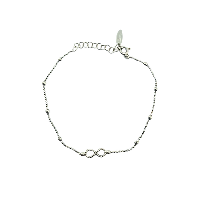 Bracciale infinity design in argento 925
