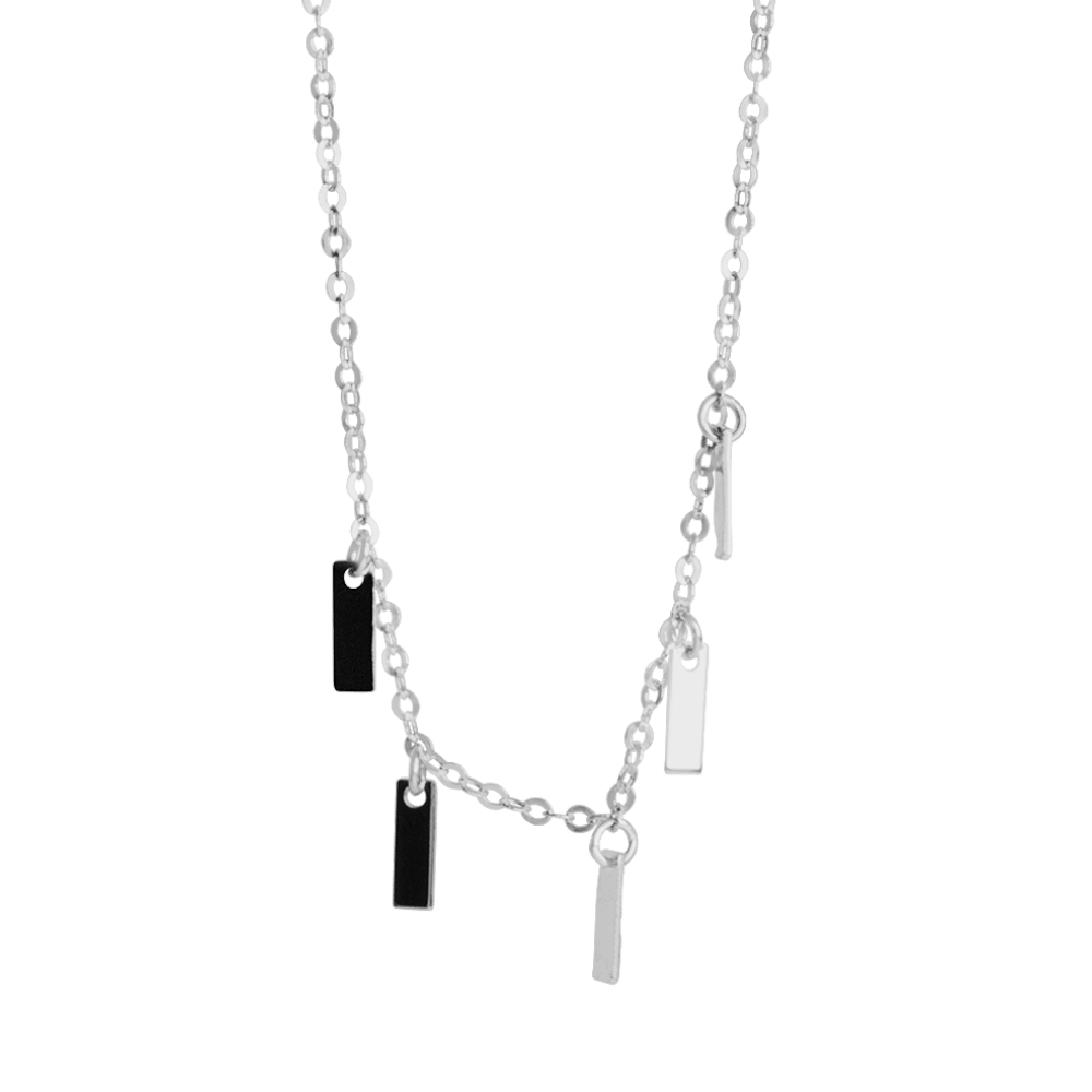 2 Collane Con Medaglia Sacro Cuore Di Gesù – Argentate 5 Micron, Catena 40+10 Cm, Metallo