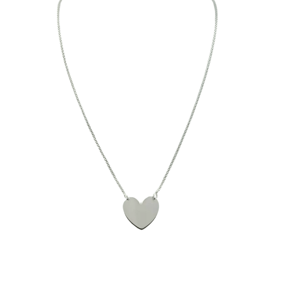 Collana cuore in argento 95