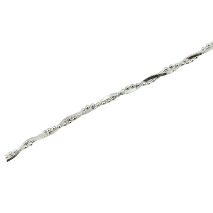 Collana doppia catena spirale in argento 925-1