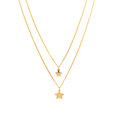 Collana due fili con stelle