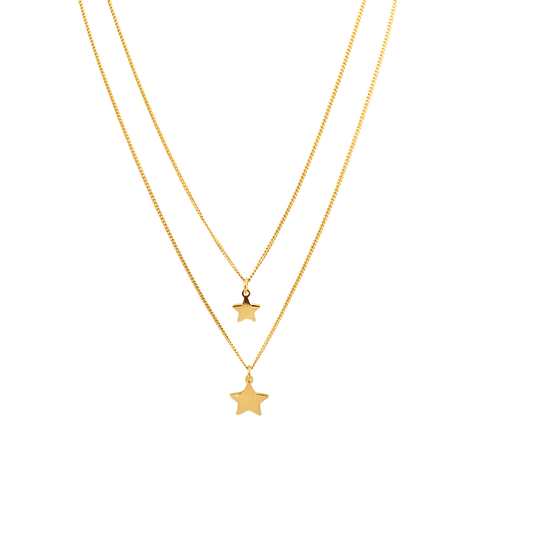 Collana due fili con stelle