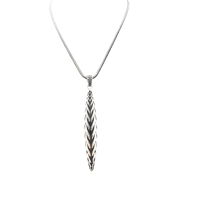 Collana dueaerre spiga in argento 925