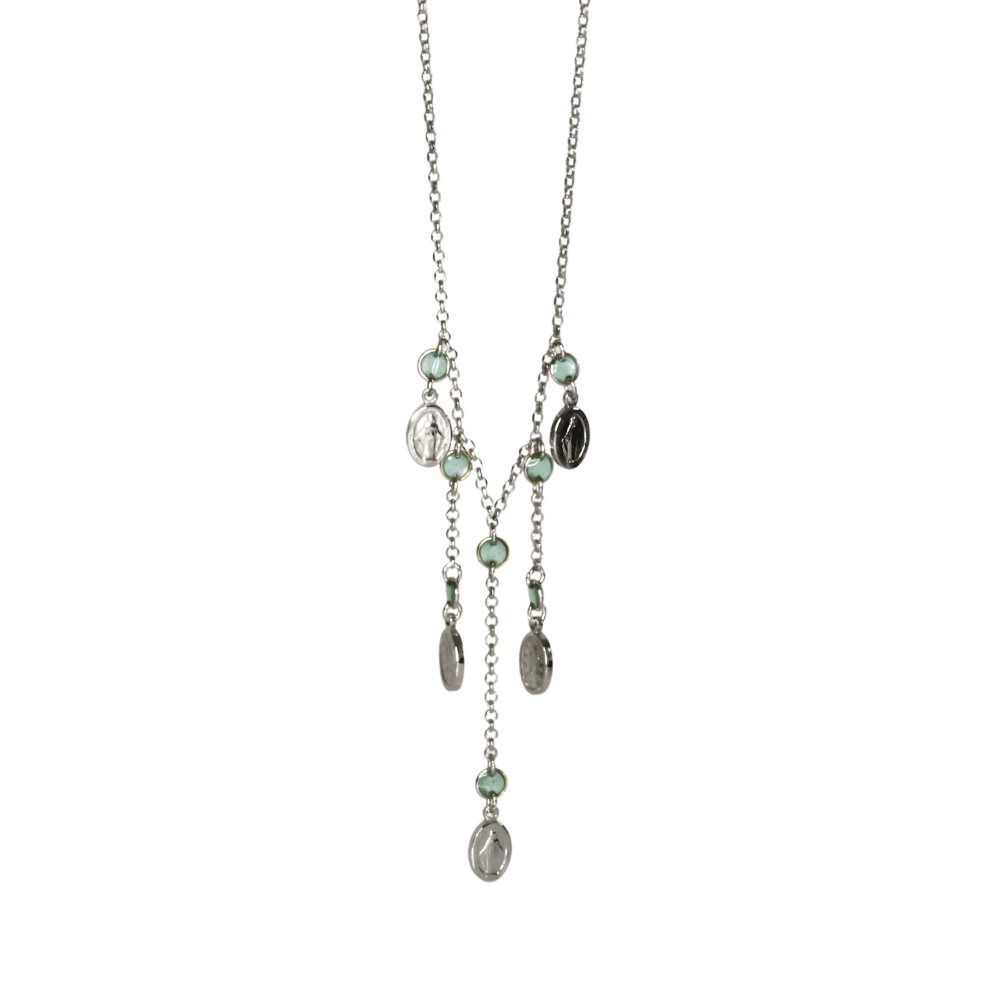 Collana madonna miracolosa  in argento