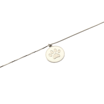 Collana zampa in argento 925-1