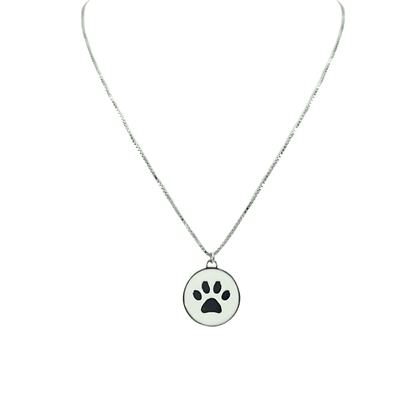 Collana zampa in argento 925