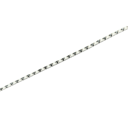 Bracciale tennis in argento 925 color argento con spinello nero e zirconi