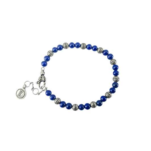 Bracciale Dueaerre profondo blu design in argento 925