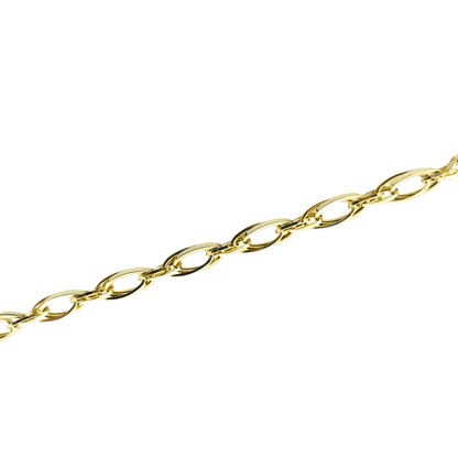 Bracciale maglia lunga  in oro 9 kt