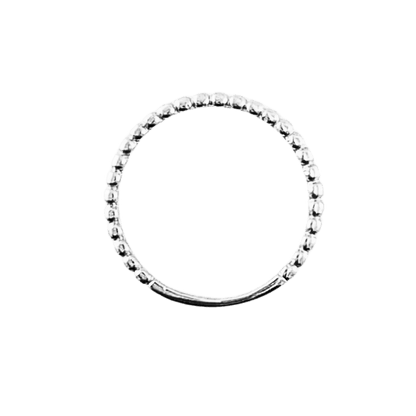 Anello sfere in oro bianco 18 kt