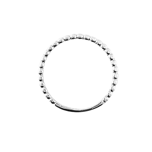Anello sfere in oro bianco 18 kt