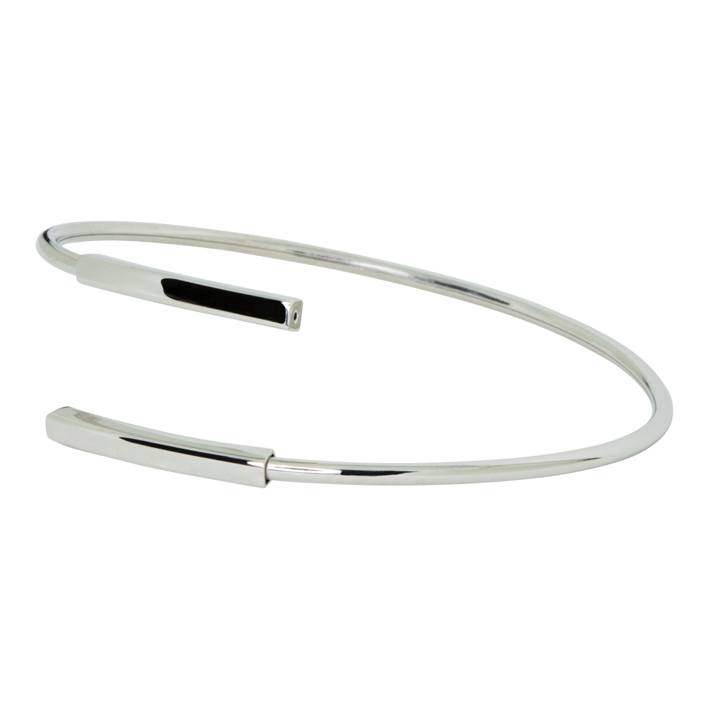 Bracciale Snake design semirigido in argento 925