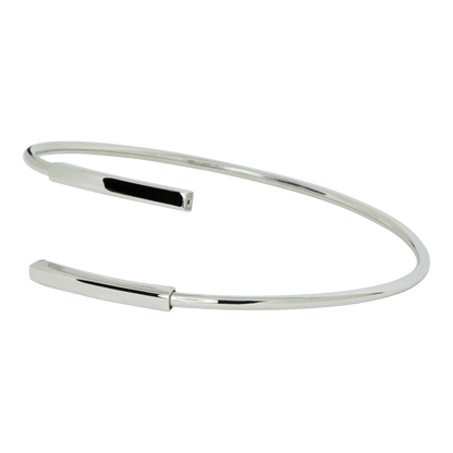 Bracciale Snake design semirigido in argento 925
