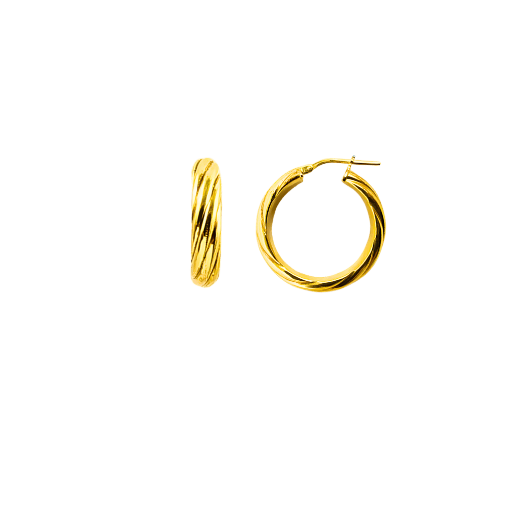 Orecchini a cerchio color oro argento 925