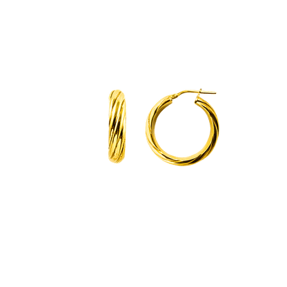 Orecchini a cerchio color oro argento 925