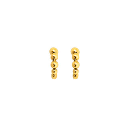 Orecchini a cerchio in argento 925 color oro1