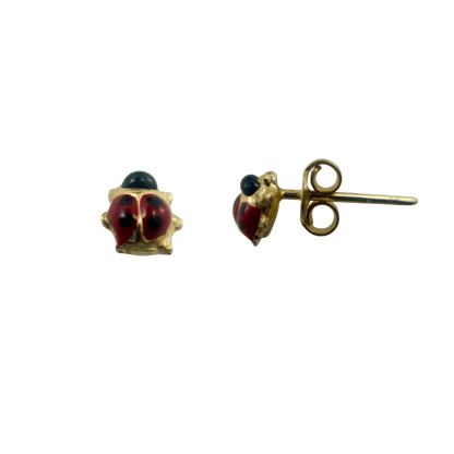 Orecchini coccinella in oro 9 kt-1