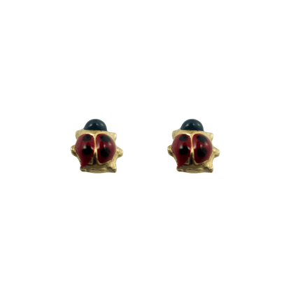 Orecchini coccinella in oro 9 kt