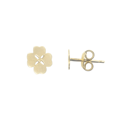 Orecchini quadrifoglio oro 9 kt-1