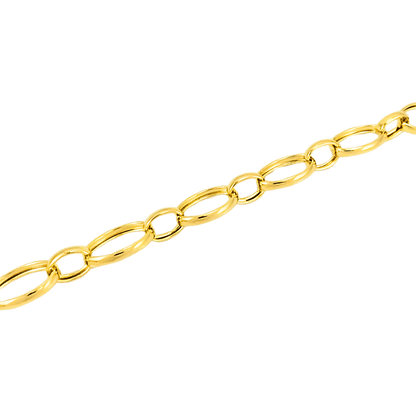 bracciale cerchi ovali colore oro argento 925.1