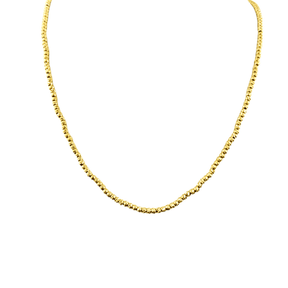 collana con palline in oro 9 kt