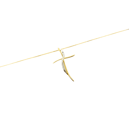 collana croce oro giallo 18 kt-1