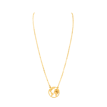 collana mondo colore oro argento 925