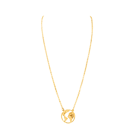 collana mondo colore oro argento 925