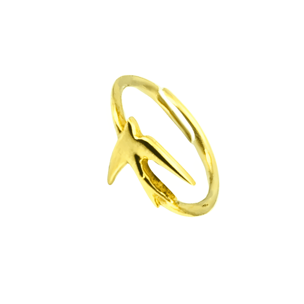 Anello rondine design in argento 925